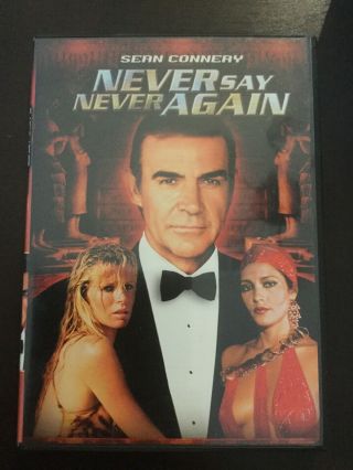 Never Say Never Again (dvd,  2000) Rare,  Oop Comes With Insert