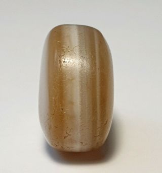 13.  6mm Ancient Rare Indo - Tibetan Chung Agate Disc Bead