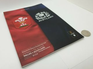 Wales V Scotland 2020 Six Nations 14.  3.  2020 (cancelled Game) Rare Programme,  F/p&