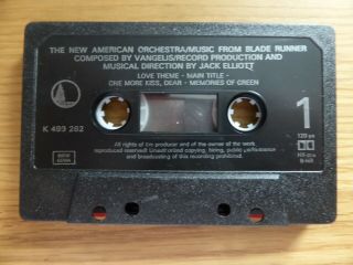 BLADE RUNNER OST - VANGELIS 1982 UK CASSETTE WB K499262 RARE 2