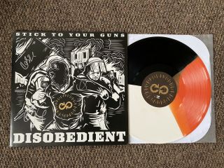 Signed Stick To Your Guns Disobedient Tri Color Vinyl Out Of 250 Rare Styg