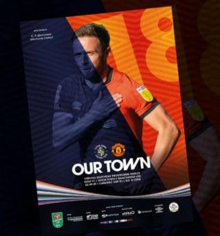 Rare Programme - Bcd - Luton Town V Manchester United - September 2020 - Efl Cup