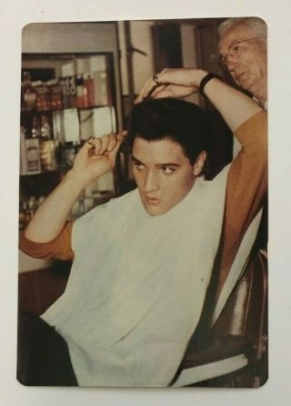 Elvis Vintage Photo Candid Close Up Rare Getting His Hair Cut