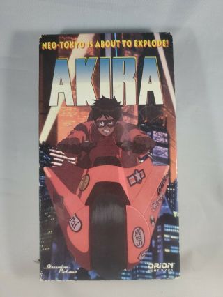 Akira (vhs,  1991) Streamline / Orion Uncut,  Rare Anime Dubbed Old Version