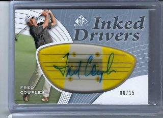 2012 Sp Game Fred Couples Auto /15 Inked Drivers Persimmon Autograph Rare