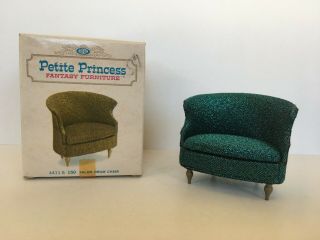 Ideal Petite Princess Fantasy Dollhouse Furniture Salon Drum Chair