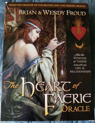 The Heart Of Faerie Oracle Brian & Wendy Froud Hardcover Guidebook & Cards Rare.