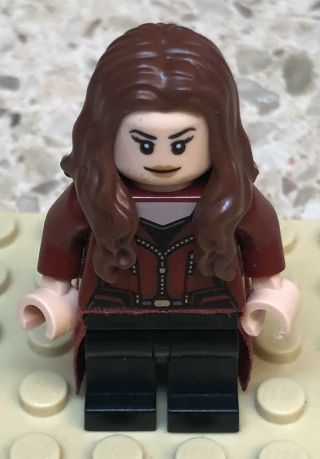 Rare Lego Scarlet Witch Marvel Heroes Minifigure 76051