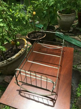 Antique Metal Baby Doll Rocking Cradle Crib Bed 18 " Long X 9 - 1/4 " Wide X 8 " Tall