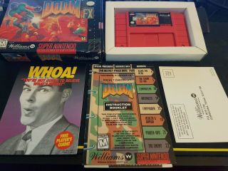 Doom (snes) Nintendo Cib Complete Box 1995 Id Williams Rare