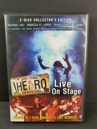 Hero,  The Rock Opera Live On Stage (dvd,  2005,  2 - Disc Set) Rare Oop