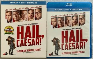 Hail Caesar Blu Ray Dvd 2 Disc Set,  Rare Oop Slipcover Sleeve Buy Now