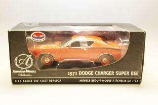 Ertl Authentics 1:18 1971 Dodge Charger Bee 426 Hemi 39466 Rare Roarange