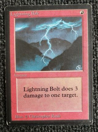 Vintage Magic | Mtg Beta Lightning Bolt,