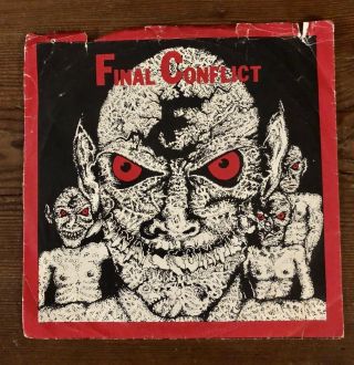Final Conflict In The Family Produced By Bob Mould 1983 1st Pressing Rare