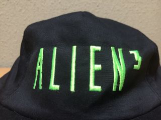 Vtg Alien 3 Hat May Rare 1992 Movie Crew Vintage 90s Black Snapback Memorabilia