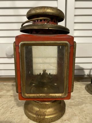 Antique Vintage Barn Buggy Carriage Lamp Lantern Light