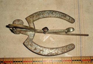 Antique Horse Farrier Tool Horseshoe Gauge John Hood & Co Boston Blacksmith