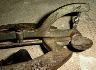 Antique Horse Farrier Tool HorseShoe Gauge John Hood & Co Boston blacksmith 2