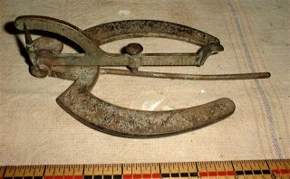 Antique Horse Farrier Tool HorseShoe Gauge John Hood & Co Boston blacksmith 3
