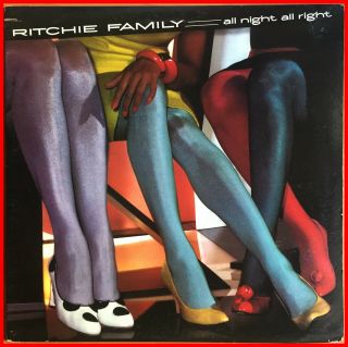 Modern Boogie Funk Lp Ritchie Family - All Night All Right Rca - Rare 