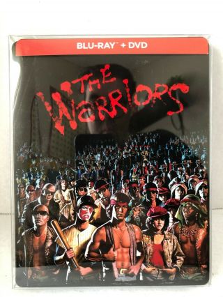 The Warriors Steelbook Blu - Ray/dvd Combo Rare Oop Htf Like With Poster