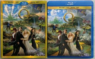 Disney Oz The Great And Powerful Blu Ray Dvd 2 Disc Set,  Rare Oop Slipcover Buy