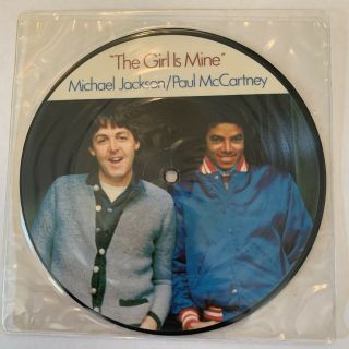 Paul Mccartney Michael Jackson The Girl Is Mine Uk Picture Disc Rare