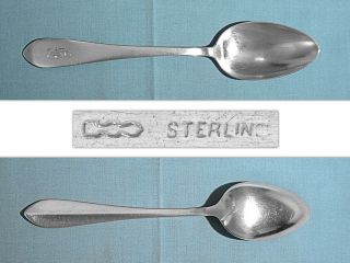 Dominick & Haff Sterling 8 1/2 " Serving Spoon Pointed Antique Mono B