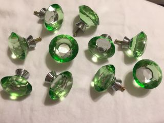 Set Of 10 Vintage - Style Glass Drawer Pulls/knobs