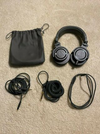 Audio - Technica Ath - M50x Professional On The Ear Headphones - Matte Gray (rare)