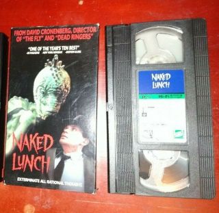 Naked Lunch Rare 1992 Vhs David Cronenberg Peter Weller William S Burroughs A