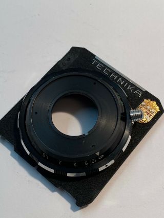 Schneider 65mm Focusing Helicoid 26mm Hole Linhof Baby Technika Lens Board Rare 3