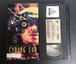 Cyborg Cop David Bradley (VHS) RARE OOP Sci - Fi Vidmark Entertainment 3