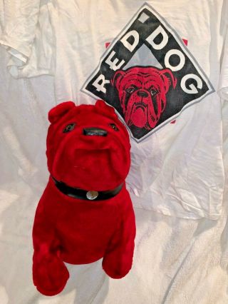 Vintage Large Red Dog Beer Advertising Plush Stuffed Toy 16 " Tall W Tags