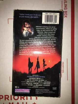 VHS Halloween 3: Season of the Witch Goodtimes Rare Cover Art OOP 2