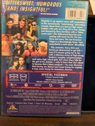 The Last American Virgin DVD 2003 MGM Home Entertainment RARE OOP 2