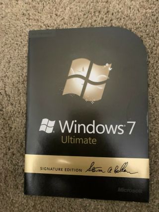Ultra Rare Windows 7 Ultimate Commemorative Edition Nr