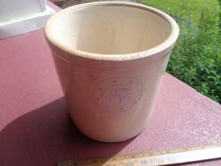 Indian Head Antique Stoneware Crock Louisville Pottery Co.  Approx 6x6