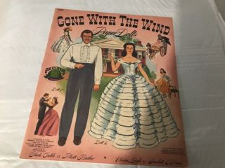 Gone With The Wind Paper Dolls,  By Merrill,  50th Anniversary - Uncut,