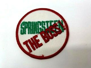 Bruce Springsteen " The Boss " Vintage Cloth Sew On 3 Inch Patch Very Rare