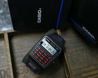 Nos Rare Vintage Casio Ca - 62 Calculator Alarm Chrono Retro Digital Watch