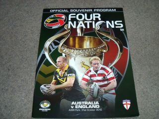 Rare Australia V England Rugby League International 4 Nations @ Melbourne 2010