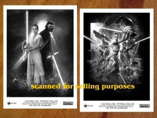 Star Wars The Rise Of Skywalker Rare Press Photo Set Of 45 B&w Stills Episode 9