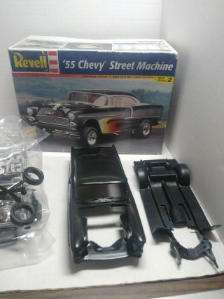 Revell ' 55 Chevy Street Machine 1:24 Scale Open Box 2