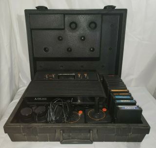 Atari 2600 Vader,  Rare Hard Carry Case,  12 Games,  Controllers,  Paddles