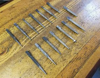 ANTIQUE Tools Nail Set Punches • VINTAGE Woodworking MILLERS / STANLEY Punch ☆US 3