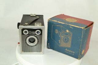 Antique Agfa Ansco Shur Shot Box 120 Roll Film Camera