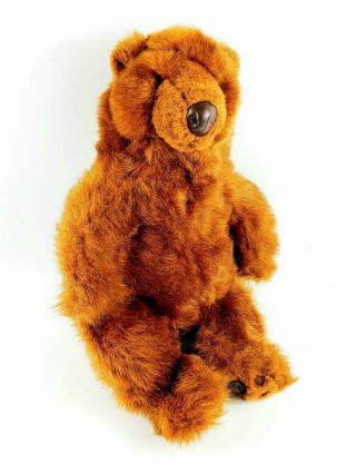 Russ Berrie Brown Grizzly Teddy Bear Plush Stuffed Animal Realistic Large 16 " Hf