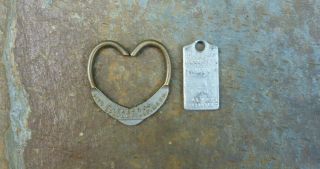 Antique Advertising Key Ring & Key Return Haynes & Co,  Springfield,  Ma